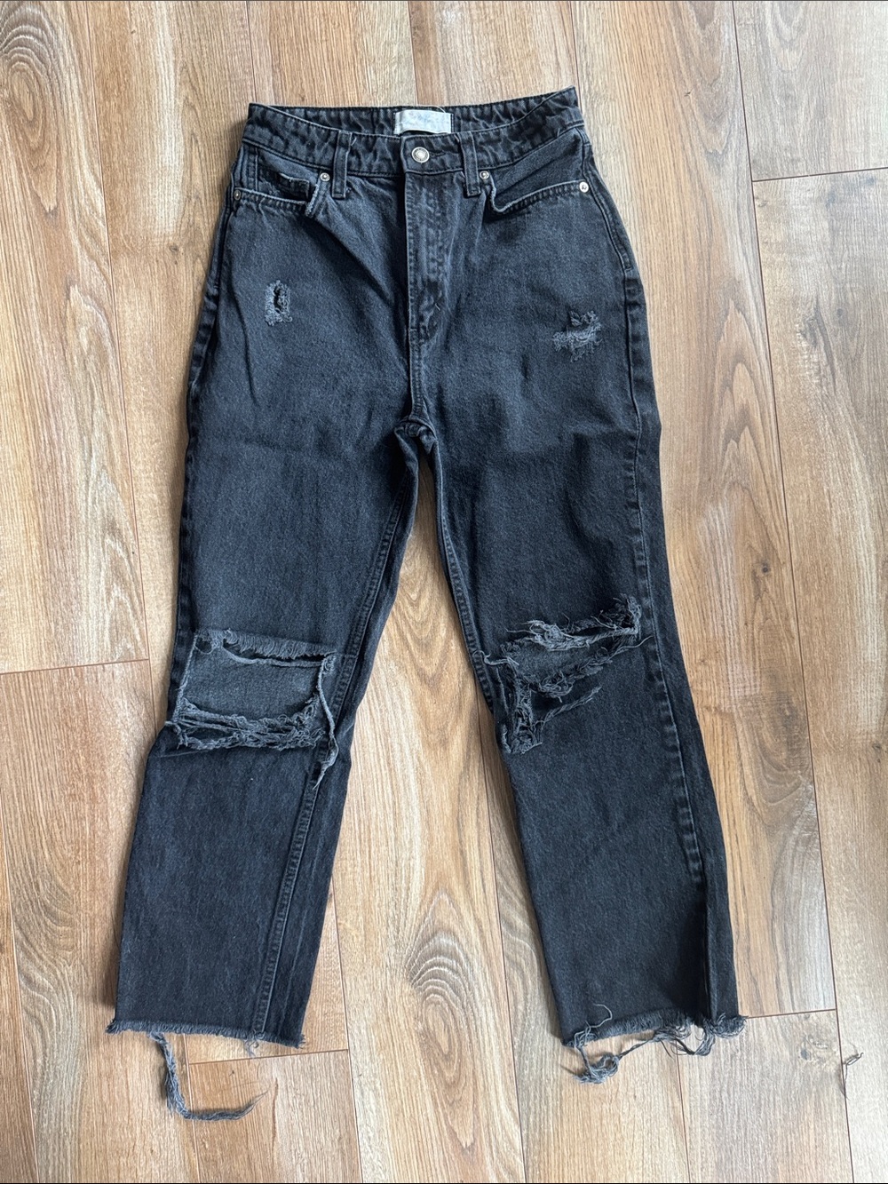 Free People black ripped jeans